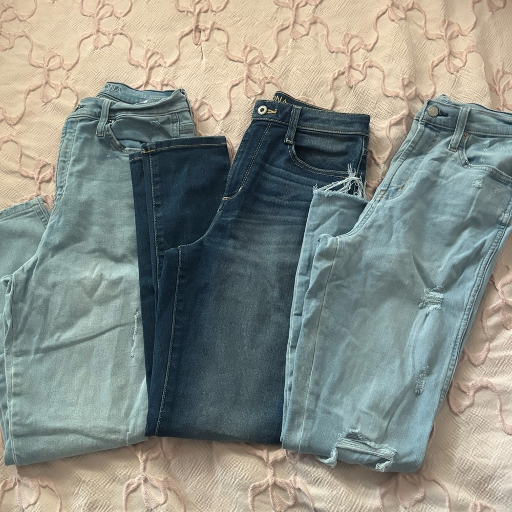 Arizona Jean Company Women's Skinny Jeans - Light Blue, Dark Blue, Medium Blue